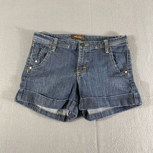 Lee Shorts Womens 10M Blue Mid Rise Stretch Cuffed‎ Chino Outdoor